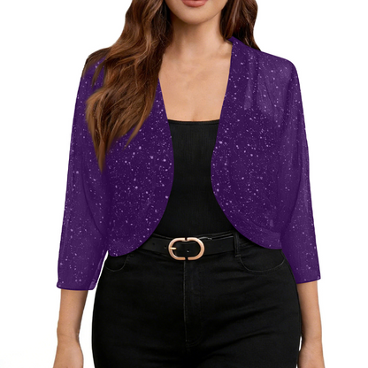 🌙 Heute um Mitternacht vorbei – verpassen Sie es nicht, sonst warten Sie ein Jahr! Damen schimmernde Mesh-Cardigan mit offenem Vorderteil