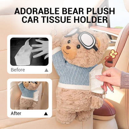 🧸 2026 HEISSER VERKAUF! 💞 Über 50.000 verkauft! Niedlicher Bären-Plüsch-Taschentuchhalter fürs Auto – weich, praktisch & dekorativ – perfekt für Armlehne, Sonnenblende & Kopfstütze – ideal für Auto, Büro & Zuhause