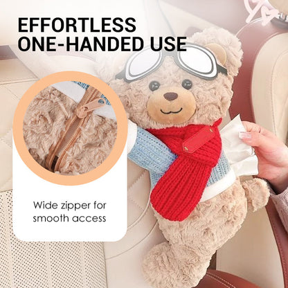 🧸 2026 HEISSER VERKAUF! 💞 Über 50.000 verkauft! Niedlicher Bären-Plüsch-Taschentuchhalter fürs Auto – weich, praktisch & dekorativ – perfekt für Armlehne, Sonnenblende & Kopfstütze – ideal für Auto, Büro & Zuhause