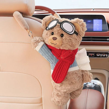 🧸 2026 HEISSER VERKAUF! 💞 Über 50.000 verkauft! Niedlicher Bären-Plüsch-Taschentuchhalter fürs Auto – weich, praktisch & dekorativ – perfekt für Armlehne, Sonnenblende & Kopfstütze – ideal für Auto, Büro & Zuhause