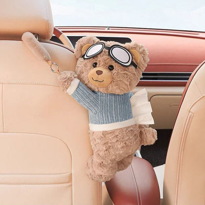 🧸 2026 HEISSER VERKAUF! 💞 Über 50.000 verkauft! Niedlicher Bären-Plüsch-Taschentuchhalter fürs Auto – weich, praktisch & dekorativ – perfekt für Armlehne, Sonnenblende & Kopfstütze – ideal für Auto, Büro & Zuhause