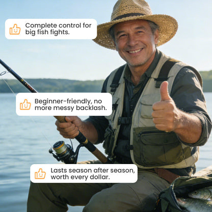 🎣🌀 50% RABATT! Baitrunner-Spinnrolle – Dual-Drag, leise, stabil – Für Raubfisch & Friedfisch 💪✨