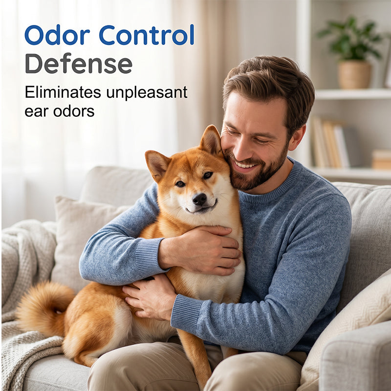 🐶 LIMITIERTER 50% RABATT! Sanfte Tierohrreiniger-Lösung für Hunde & Katzen – Sicher, schnell reinigend mit flexibler Silikonspitze