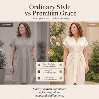 🌺 Täglich 500+ Pakete versendet – der Wahnsinn! Hol dir jetzt das elegante Damenkleid mit V-Ausschnitt und zarten Rüschen, das alle begeistert. Mode-Trend zum Verlieben! ✨💃