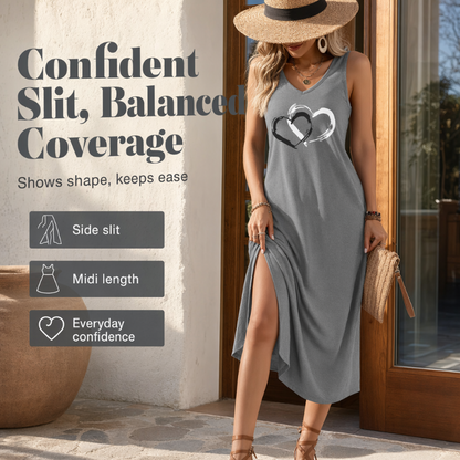 🕊️ Ärmelloses, locker sitzendes Tanktop-Kleid für Damen – dein neues Lieblingsstück für entspannte Sommertage. Einfach anziehen, wohlfühlen, losgehen! ☀️👗