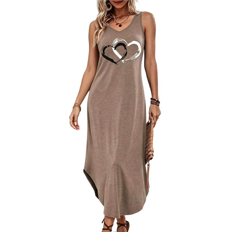 🕊️ Ärmelloses, locker sitzendes Tanktop-Kleid für Damen – dein neues Lieblingsstück für entspannte Sommertage. Einfach anziehen, wohlfühlen, losgehen! ☀️👗