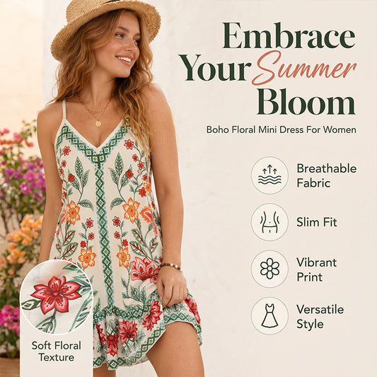 🌸 Feminines Blumen-Slipkleid mit Spaghettiträgern – der perfekte Look für heiße Tage und laue Nächte. Ob am Strand, im Café oder beim Dinner – dieses Kleid ist ein echter Hingucker. Aber beeil dich, das Angebot ist zeitlich begrenzt! 💃✨