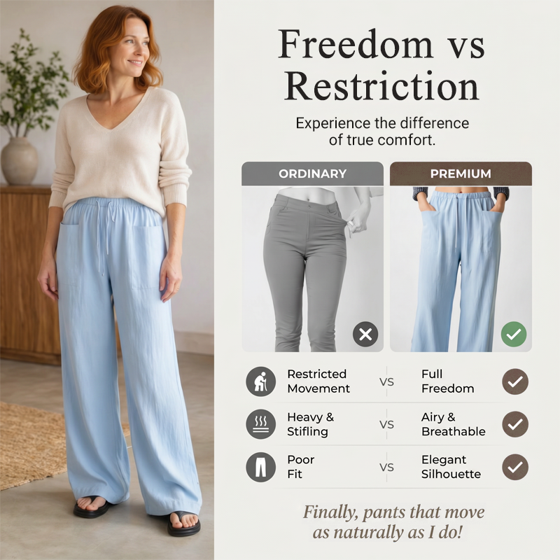 🧨 Bestseller ist zurück – alle, die beim letzten Mal leer ausgingen, jetzt zugreifen! Damen hoch taillierte weite Kordelzug-Hose