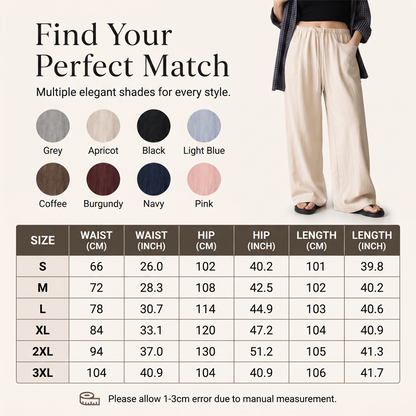 🧨 Bestseller ist zurück – alle, die beim letzten Mal leer ausgingen, jetzt zugreifen! Damen hoch taillierte weite Kordelzug-Hose