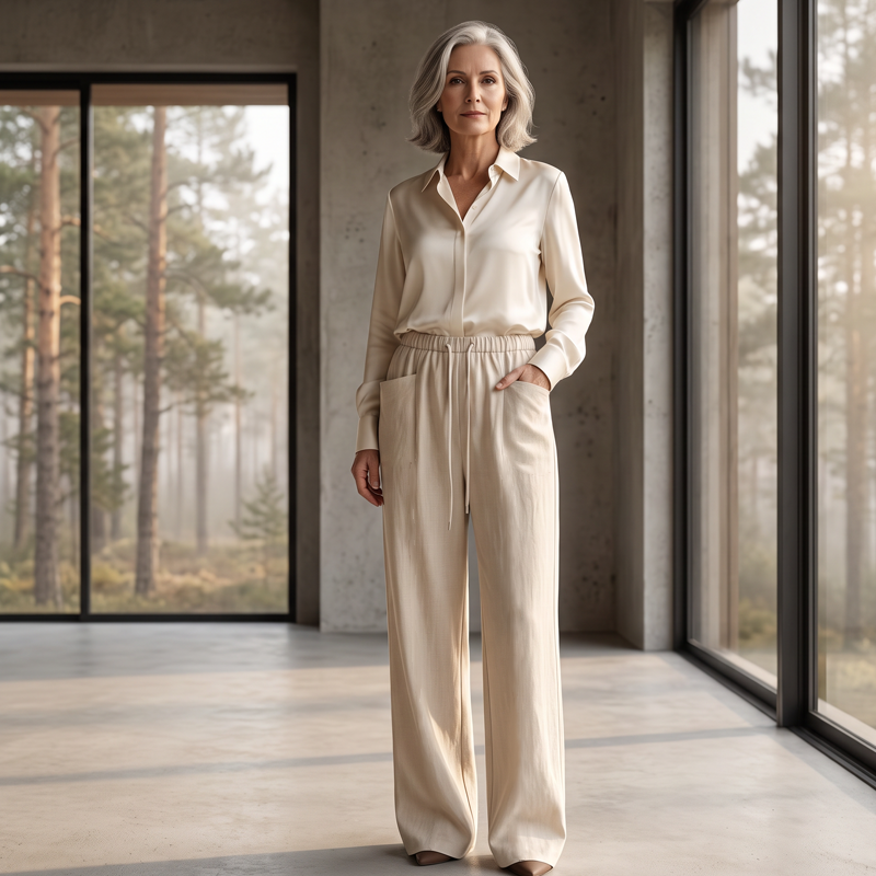 🧨 Bestseller ist zurück – alle, die beim letzten Mal leer ausgingen, jetzt zugreifen! Damen hoch taillierte weite Kordelzug-Hose