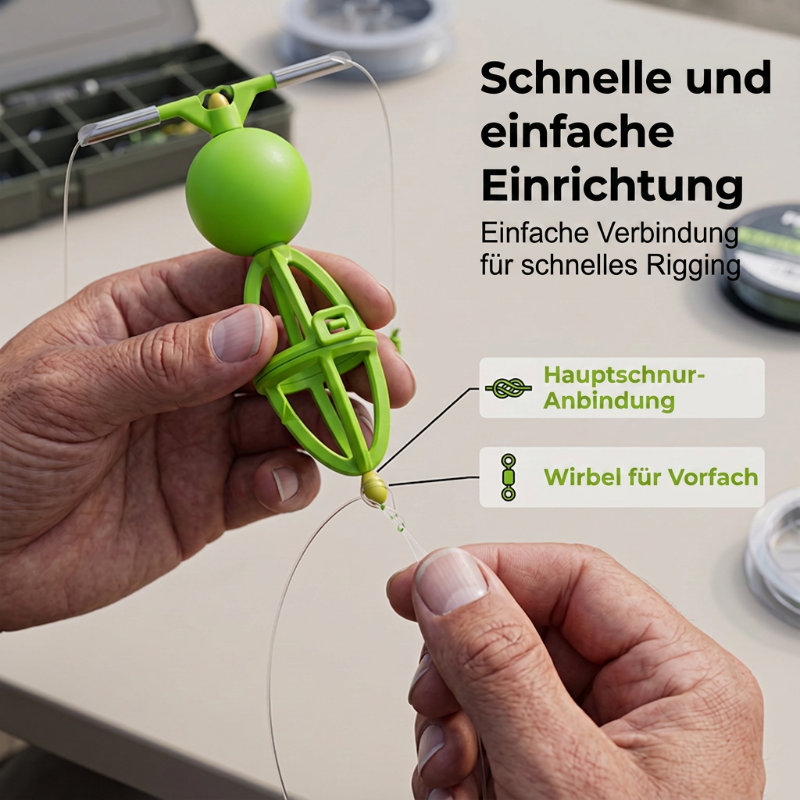 🔄 Verhedderungsfreies Bottom-Up-Futterkorb-Angelsystem – die revolutionäre Lösung für angespultes Angeln! Nie wieder verhedderte Vorfächer – dein Köder wird immer perfekt präsentiert. Jetzt entdecken! 🎣🐟