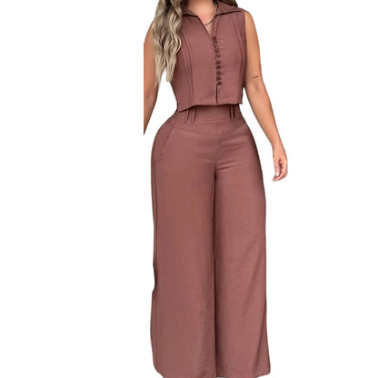 🛍️50 % Rabatt – 2-teiliges Set mit ärmellosem Top & Hose, weicher Baumwollstoff, bequem & vielseitig für den Alltag🌿