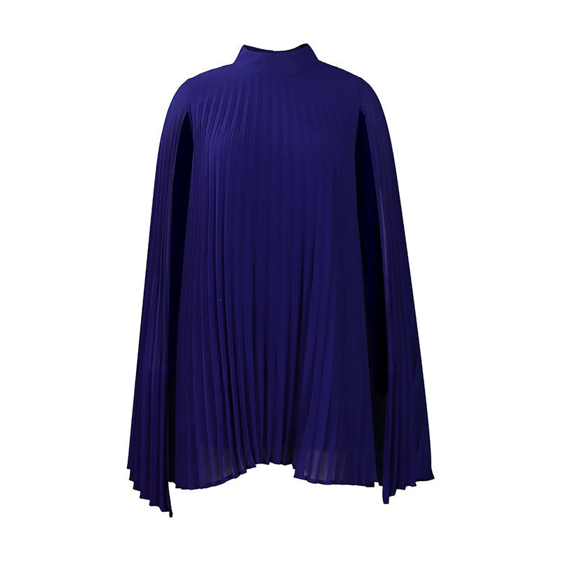 💨Mini-Kleid für Damen mit Rundhalsausschnitt und Cape-Ärmeln – eleganter Look, luftiger Schnitt & vielseitig – perfekt für warme Tage, Strand & Freizeit – modernes Cape-Design mit zeitlosem Rundhals