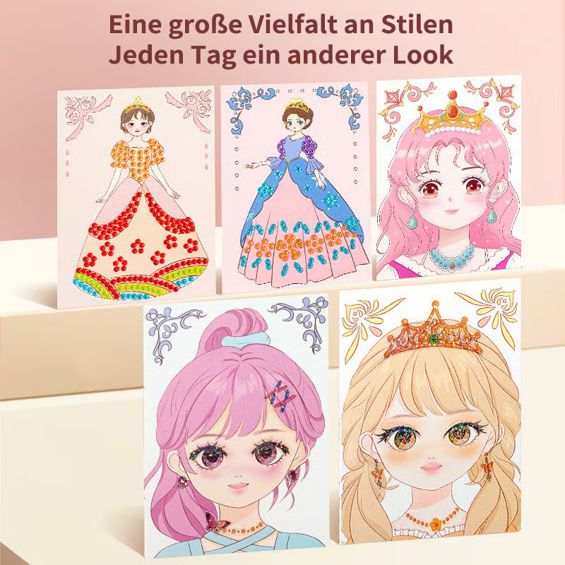 🔥 Heute -50 %! 👑 Diamantmalerei & Prinzessinnen-Bastelset – kreativer Bastelspaß für Kinder ab 5 Jahren