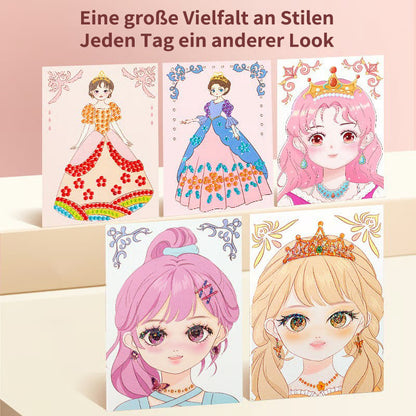 🔥 Heute -50 %! 👑 Diamantmalerei & Prinzessinnen-Bastelset – kreativer Bastelspaß für Kinder ab 5 Jahren