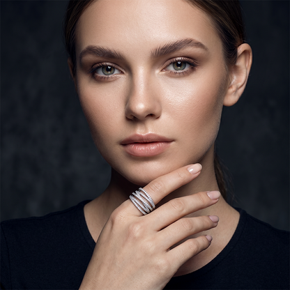 🛍️ 50 % Rabatt – Vintage-Geometrie-Ring im mehrlagigen Stil – moderne Silhouette, vielseitig & perfekt für jeden Tag 💍