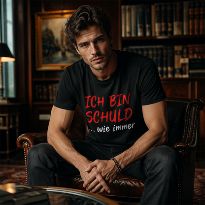 🔥Solange der Vorrat reicht 56 % Rabatt!🎉Witziges deutsches Slogan-T-Shirt für Herren, schwarz, Kurzarm, Rundhalsausschnitt