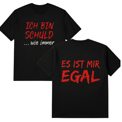 🔥Solange der Vorrat reicht 56 % Rabatt!🎉Witziges deutsches Slogan-T-Shirt für Herren, schwarz, Kurzarm, Rundhalsausschnitt
