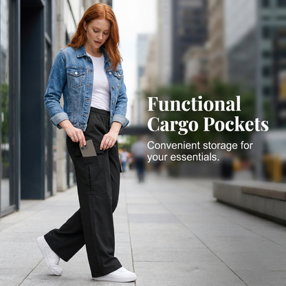 🛍️ 50 % Rabatt – Damen-Cargohose mit Kordelzug & lässigem Schnitt – bequem, atmungsaktiv & vielseitig für Alltag und Freizeit 🌿