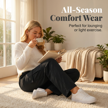 🛍️ 50 % Rabatt – Damen-Cargohose mit Kordelzug & lässigem Schnitt – bequem, atmungsaktiv & vielseitig für Alltag und Freizeit 🌿