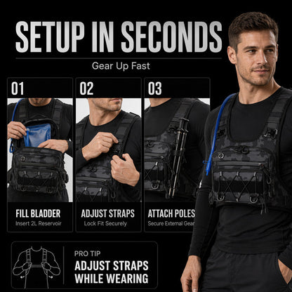 🔥 Heute -50 %! 🚴 Trinkrucksack-Radweste für Herren