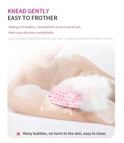 🧼 50% RABATT – Silikon-Duschbürste – Weiche Borsten, sanfte Reinigung für empfindliche Haut 🚿