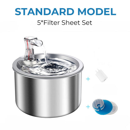 Abreuvoir automatique sans fil et sans prise pour chats et chiens, équipé d'un capteur d'eau. Abreuvoir intelligent assurant une circulation continue d'eau fraîche.