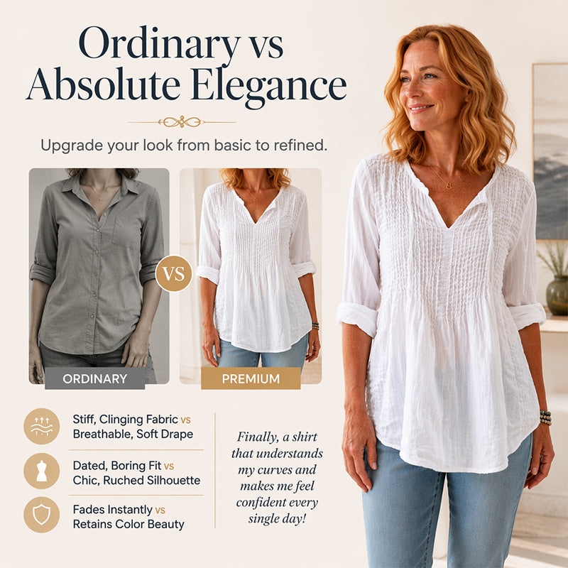 👚 Damen lässiges V-Ausschnitt-Bindefalten-Oberteil – feminin, luftig & vielseitig – perfekt für Alltag, Büro & Freizeit – mit elegantem Bindefalten-Detail – ideal für warme Tage & entspannte Stunden