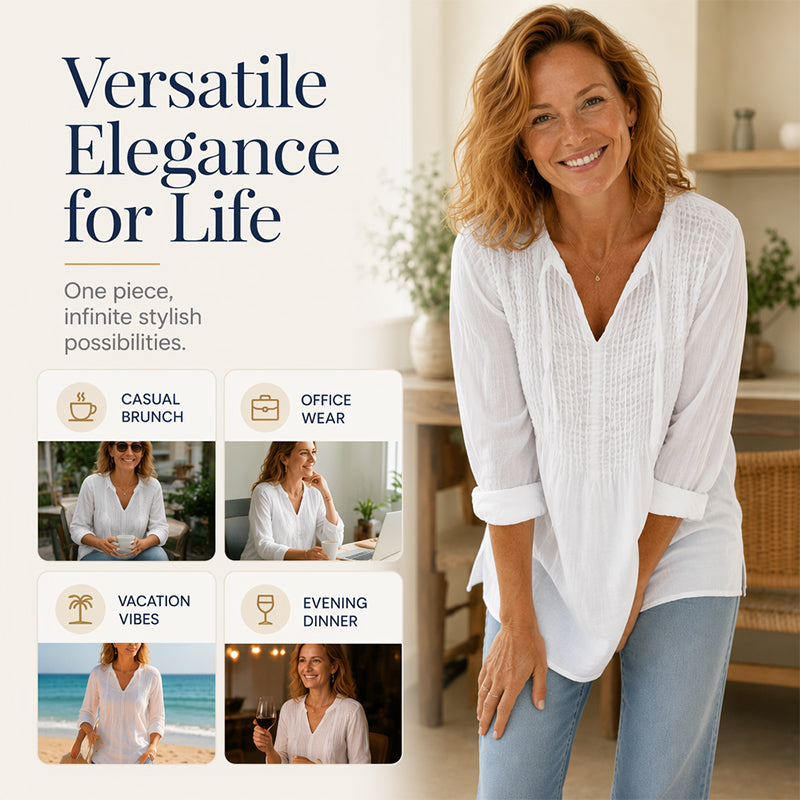 👚 Damen lässiges V-Ausschnitt-Bindefalten-Oberteil – feminin, luftig & vielseitig – perfekt für Alltag, Büro & Freizeit – mit elegantem Bindefalten-Detail – ideal für warme Tage & entspannte Stunden