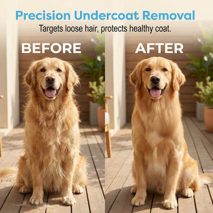 🐕 KAUFE 2, ERHALTE 1 GRATIS! ✨ Enthaarungsbürste mit Ein-Klick-Mechanismus – Sanft zur Haut, effektiv gegen Unterfell – Perfekt für Hunde & Katzen 🐱