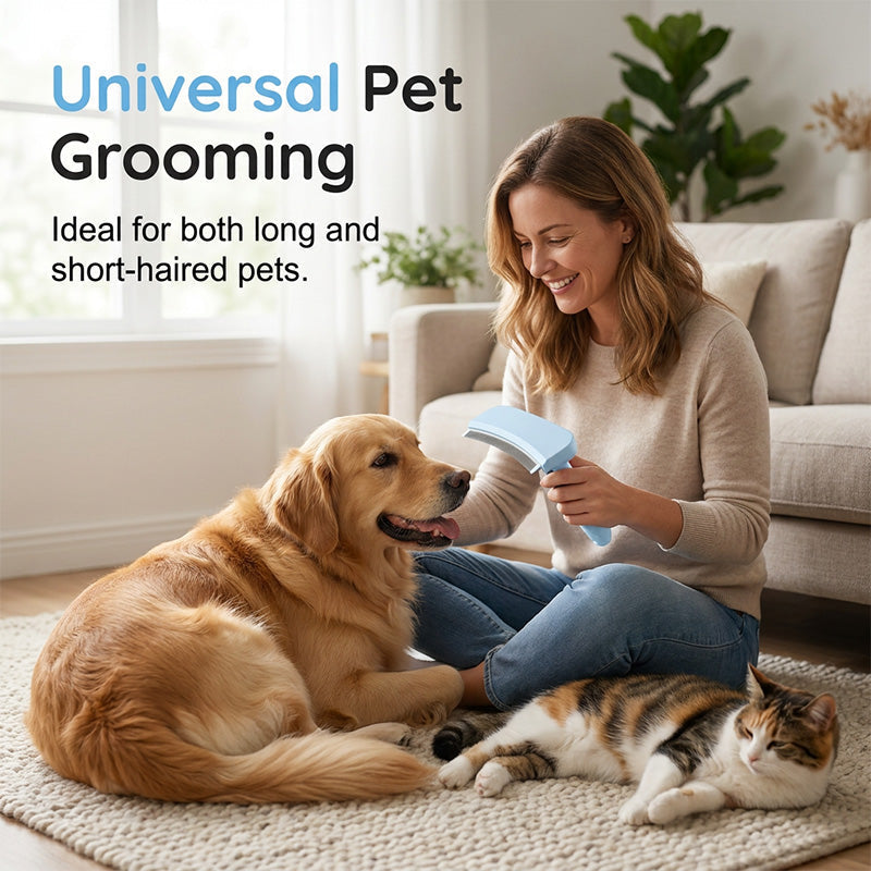 🐕 KAUFE 2, ERHALTE 1 GRATIS! ✨ Enthaarungsbürste mit Ein-Klick-Mechanismus – Sanft zur Haut, effektiv gegen Unterfell – Perfekt für Hunde & Katzen 🐱