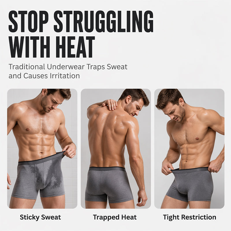 🩲 Heute –50 %! 🔥 Herren-Boxershorts mit Kühleffekt – atmungsaktiv, leicht & bequem – perfekt für Sport, Alltag & Freizeit – kühlendes Material für ganztägigen Tragekomfort