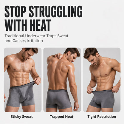🩲 Heute –50 %! 🔥 Herren-Boxershorts mit Kühleffekt – atmungsaktiv, leicht & bequem – perfekt für Sport, Alltag & Freizeit – kühlendes Material für ganztägigen Tragekomfort