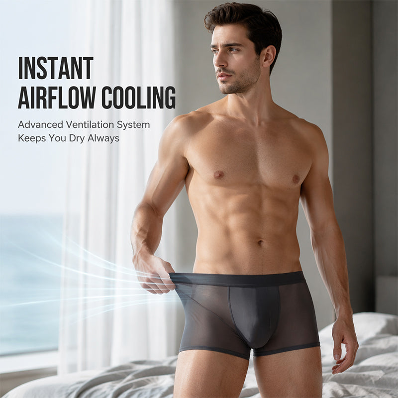 🩲 Heute –50 %! 🔥 Herren-Boxershorts mit Kühleffekt – atmungsaktiv, leicht & bequem – perfekt für Sport, Alltag & Freizeit – kühlendes Material für ganztägigen Tragekomfort