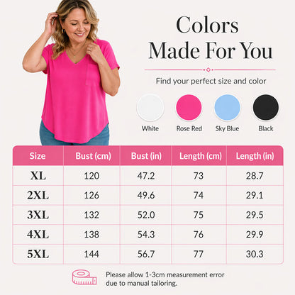 👕 Damen lässiges V-Ausschnitt Kurzarm-T-Shirt – bequem, luftig & vielseitig – perfekt für Alltag, Büro & Freizeit – zeitloser Look, weicher Stoff & figurschmeichelnder Schnitt – ideal für warme Tage & entspannte Stunden