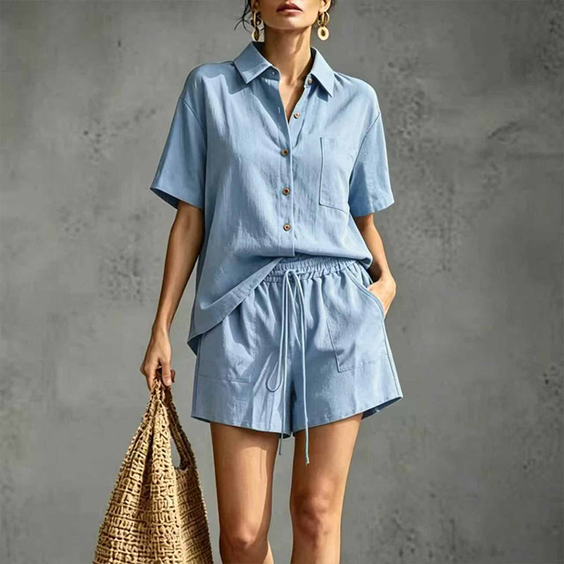 🌺 Zweiteiliges Freizeit-Urlaubsset für Damen – bequem, luftig & perfekt aufeinander abgestimmt – ideal für warme Tage, Strand & Reisen – lässiger Look mit hohem Tragekomfort – vielseitig kombinierbar