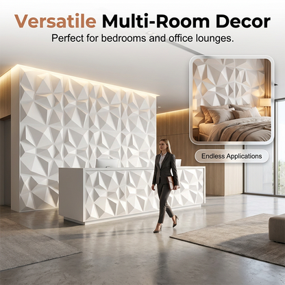 🏠 Moderne 3D-PVC-Wandpaneele – stilvolle Innenraumgestaltung, einfache Montage & pflegeleicht – für Wohnzimmer, Schlafzimmer, Flur & Büro – schalldämmend, feuchtigkeitsbeständig & langlebig – ideal für Renovierungen & Neubauten