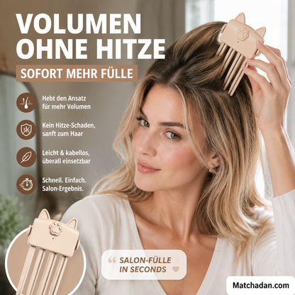 💇‍♀️✨ 50 % RABATT! Kabelloser Haarclip für mehr Volumen am Haaransatz für Damen – Mehr Volumen, einfaches Styling und ein Ergebnis wie vom Friseur zu Hause 💖🔥