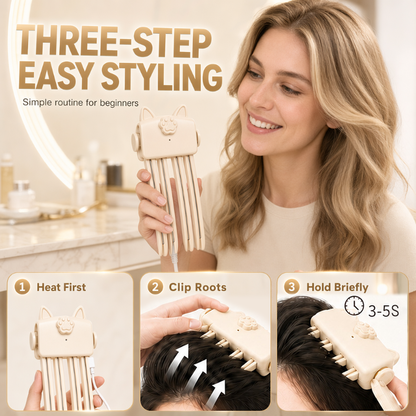 💇‍♀️✨ 50 % RABATT! Kabelloser Haarclip für mehr Volumen am Haaransatz für Damen – Mehr Volumen, einfaches Styling und ein Ergebnis wie vom Friseur zu Hause 💖🔥