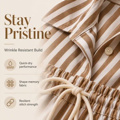✨ 2-teiliges Set – gestreiftes Oberteil & Hose – weicher Stoff, elastischer Bund & vielseitig kombinierbar – einzeln oder zusammen tragbar – für jeden Anlass geeignet | Jetzt shoppen