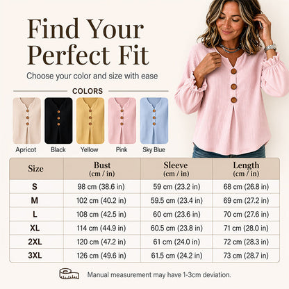 👚 Damen-Waffelstrick-Langarm-Oberteil – weich, atmungsaktiv & vielseitig – perfekt für Alltag, Büro & Freizeit – mit strukturiertem Waffelmuster – ideal für warme Tage & entspannte Stunden