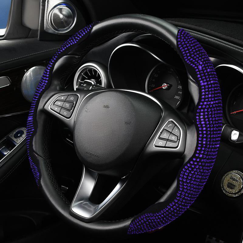 🚗 Rhinestones Bling Cover für Autolenkräder – funkelnder Look, bequemer Griff & einfache Montage – für alle gängigen Lenkräder geeignet – stylisches Accessoire für jeden Fahrer – perfekt für Auto, SUV & LKW