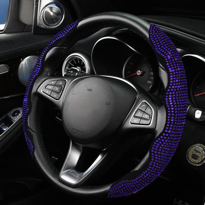 🚗 Rhinestones Bling Cover für Autolenkräder – funkelnder Look, bequemer Griff & einfache Montage – für alle gängigen Lenkräder geeignet – stylisches Accessoire für jeden Fahrer – perfekt für Auto, SUV & LKW
