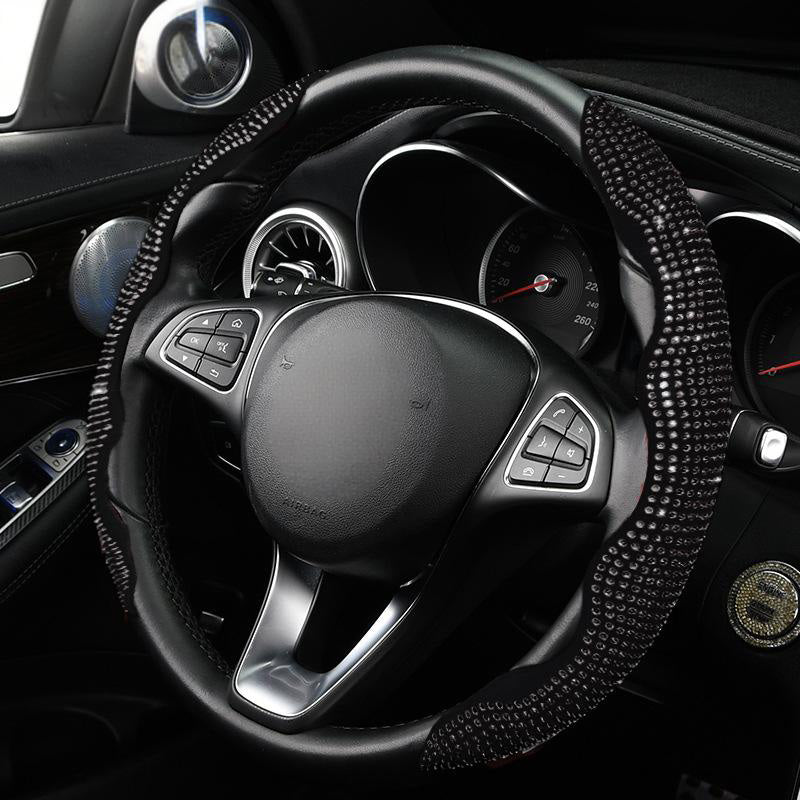 🚗 Rhinestones Bling Cover für Autolenkräder – funkelnder Look, bequemer Griff & einfache Montage – für alle gängigen Lenkräder geeignet – stylisches Accessoire für jeden Fahrer – perfekt für Auto, SUV & LKW