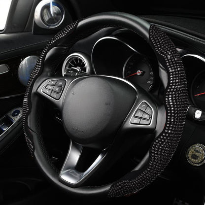 🚗 Rhinestones Bling Cover für Autolenkräder – funkelnder Look, bequemer Griff & einfache Montage – für alle gängigen Lenkräder geeignet – stylisches Accessoire für jeden Fahrer – perfekt für Auto, SUV & LKW