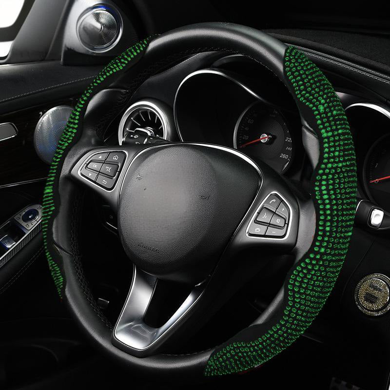 🚗 Rhinestones Bling Cover für Autolenkräder – funkelnder Look, bequemer Griff & einfache Montage – für alle gängigen Lenkräder geeignet – stylisches Accessoire für jeden Fahrer – perfekt für Auto, SUV & LKW
