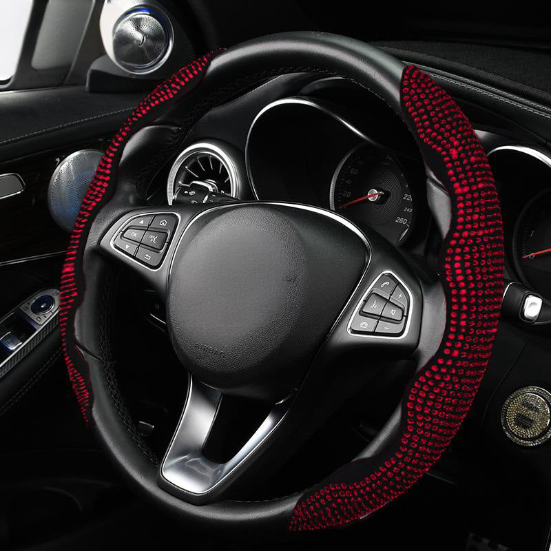 🚗 Rhinestones Bling Cover für Autolenkräder – funkelnder Look, bequemer Griff & einfache Montage – für alle gängigen Lenkräder geeignet – stylisches Accessoire für jeden Fahrer – perfekt für Auto, SUV & LKW