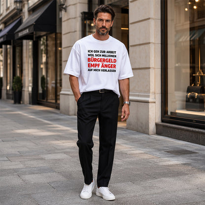 👕 50% RABATT! 😄 Herren Casual Rundhals-Shirt mit lustigem Slogan – Weiche Baumwolle, witziger Print & bequeme Passform – Perfekt für entspannte Tage & gute Laune ✨