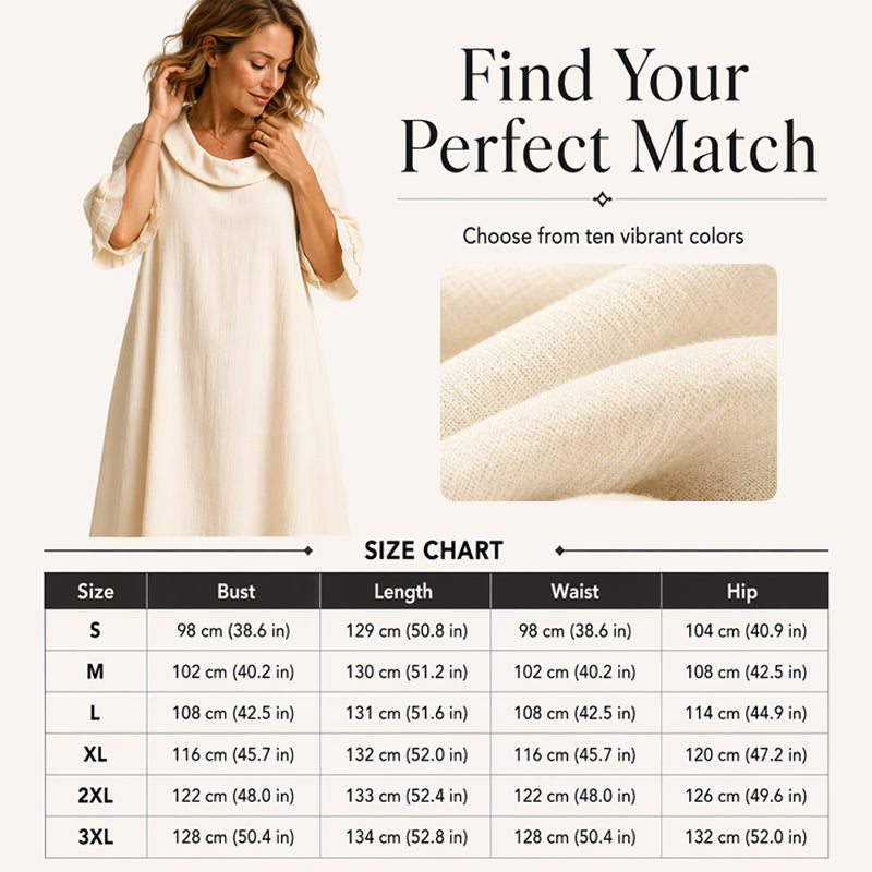 👗 Damen lässiges Sommerkleid mit rundem Ausschnitt – bequem, luftig & vielseitig – perfekt für warme Tage, Strand & Freizeit – zeitloser Look, weicher Stoff & figurschmeichelnder Schnitt – ideal für entspannte Stunden & den täglichen Gebrauch