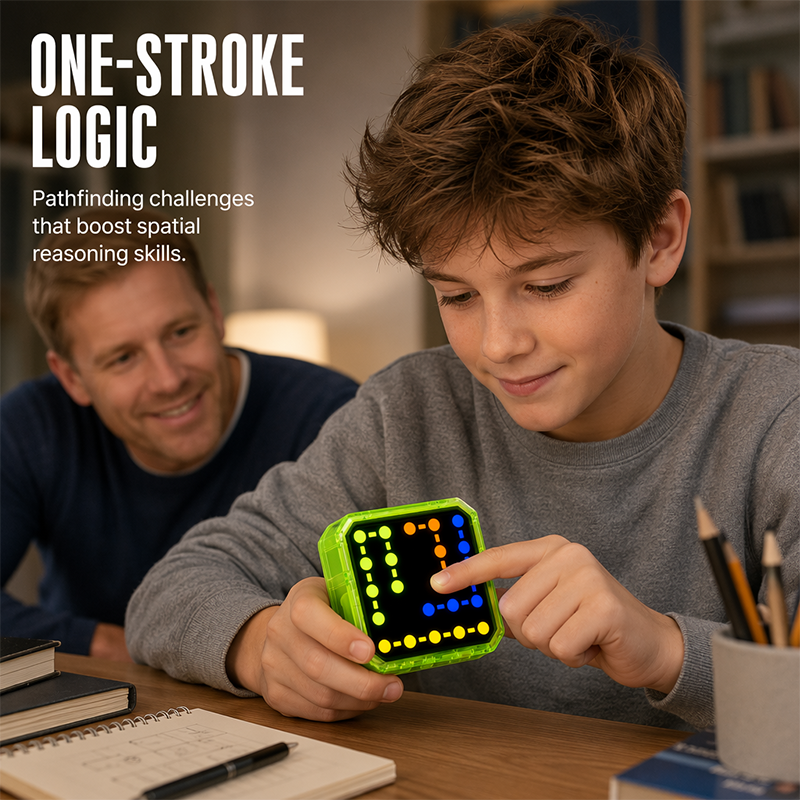 🧩 Interaktives LED-Logikrätselspiel – 120 Herausforderungen, bunte Lichter & knobelspaß für kleine Genies – Fördert Denkfähigkeit & Konzentration